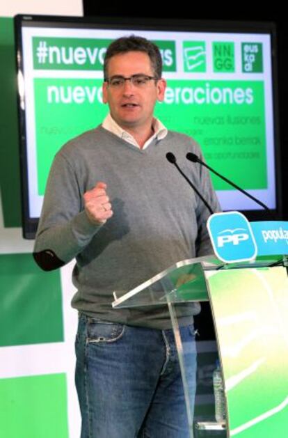 El presidente del Partido Popular del País Vasco, Antonio Basagoiti,el pasado sábado.