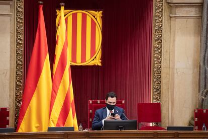 Catalan parliament speaker Roger Torrent on July 21.