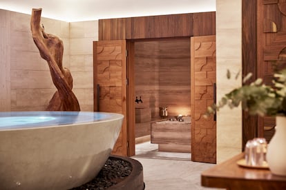Las instalaciones del spa en el hotel Rosewood Villa Magna en Madrid, en una foto cedida por el establecimiento.