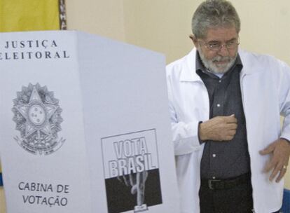El presidente Lula votó en Sao Bernardo do Campo