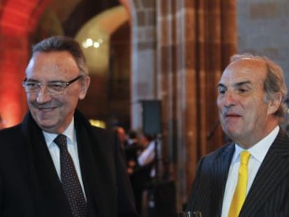 Joan Gaspart, a la izquierda, y Joaquim Gay de Montellà.