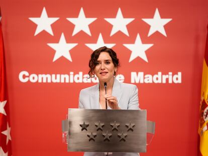 Isabel Díaz Ayuso, el miércoles en Madrid.