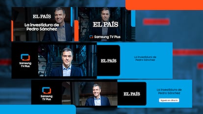 Imágenes promocionales de la campaña que aparecerá en las televisiones Samsung sobre el programa de EL PAÍS