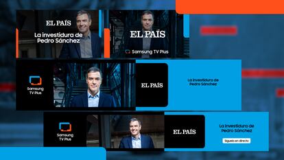 Imágenes promocionales de la campaña que aparecerá en las televisiones Samsung sobre el programa de EL PAÍS