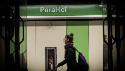 La estación de Paral·lel del Metro de Barcelona.