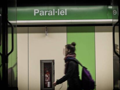 La estación de Paral·lel del Metro de Barcelona.