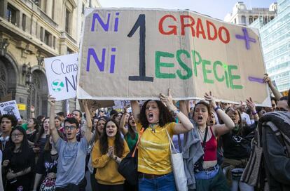 La manifestació de Madrid ha congregat, segons la Policia, 4.500 persones —i 50.000 segons el Sindicat d'Estudiants—; principalment els assistents eren alumnes d'institut i d'universitat.