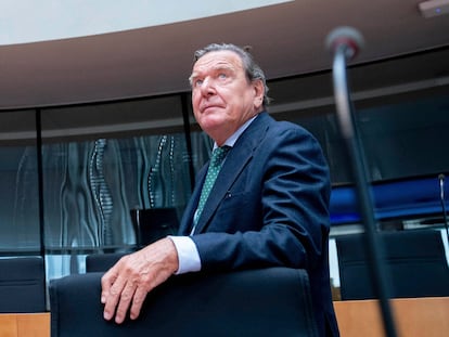 El excanciller alemán Gerhard Schröder durante una comparecencia en el Parlamento alemán en julio de 2020.