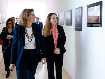 Teresa Ribera, la semana pasada, en Málaga.