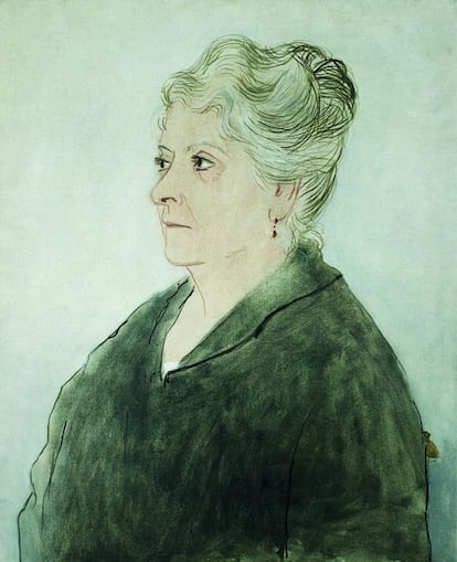 Retrato de María Picasso López. Antibes, 1923. Óleo sobre lienzo  73 x 60 cm. Colección Musée Réattu-Arles