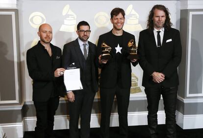 Jason Lindner, Mark Guiliana, Donny McCaslin y Tim Lefebvre, la banda que grabó 'Blackstar' con David Bowie.