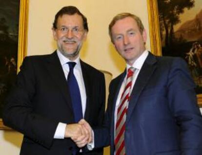 El presidente del Gobierno, Mariano Rajoy,con el primer ministro de Irlanda, Enda Kenny, en septiembre pasado. EFE/Archivo