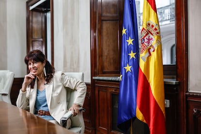 Ana Redondo, durante la entrevista. 