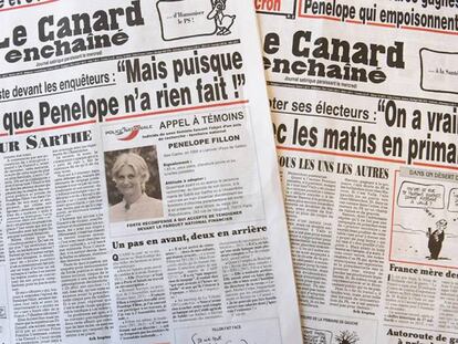 Las portadas de  Le Canard Encha&icirc;n&eacute; que destapaban los esc&aacute;ndalos de Fillon