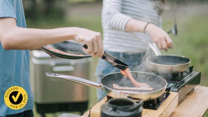 Artículo de EL PAÍS Escaparate sobre una comparativa acerca de hornillos eléctricos para camping.