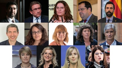 Los 14 'consellers' de Pere Aragonès.