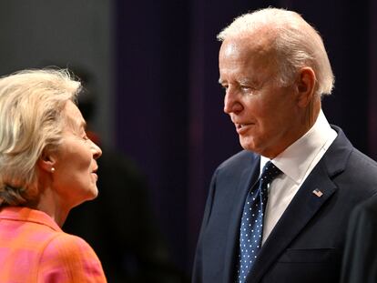 Von der Leyen y Biden