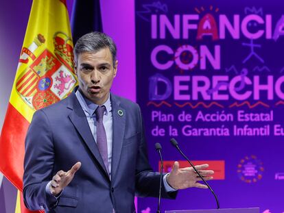 El presidente del Gobierno, Pedro Sánchez, en un acto este miércoles.