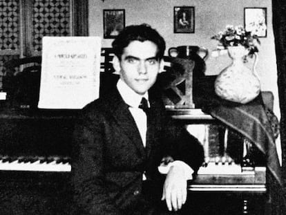 Federico García Lorca, pictured in 1919 at the age of 20.