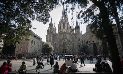 La façana de la catedral de Barcelona, un dels edificis més fotografiats de la ciutat.