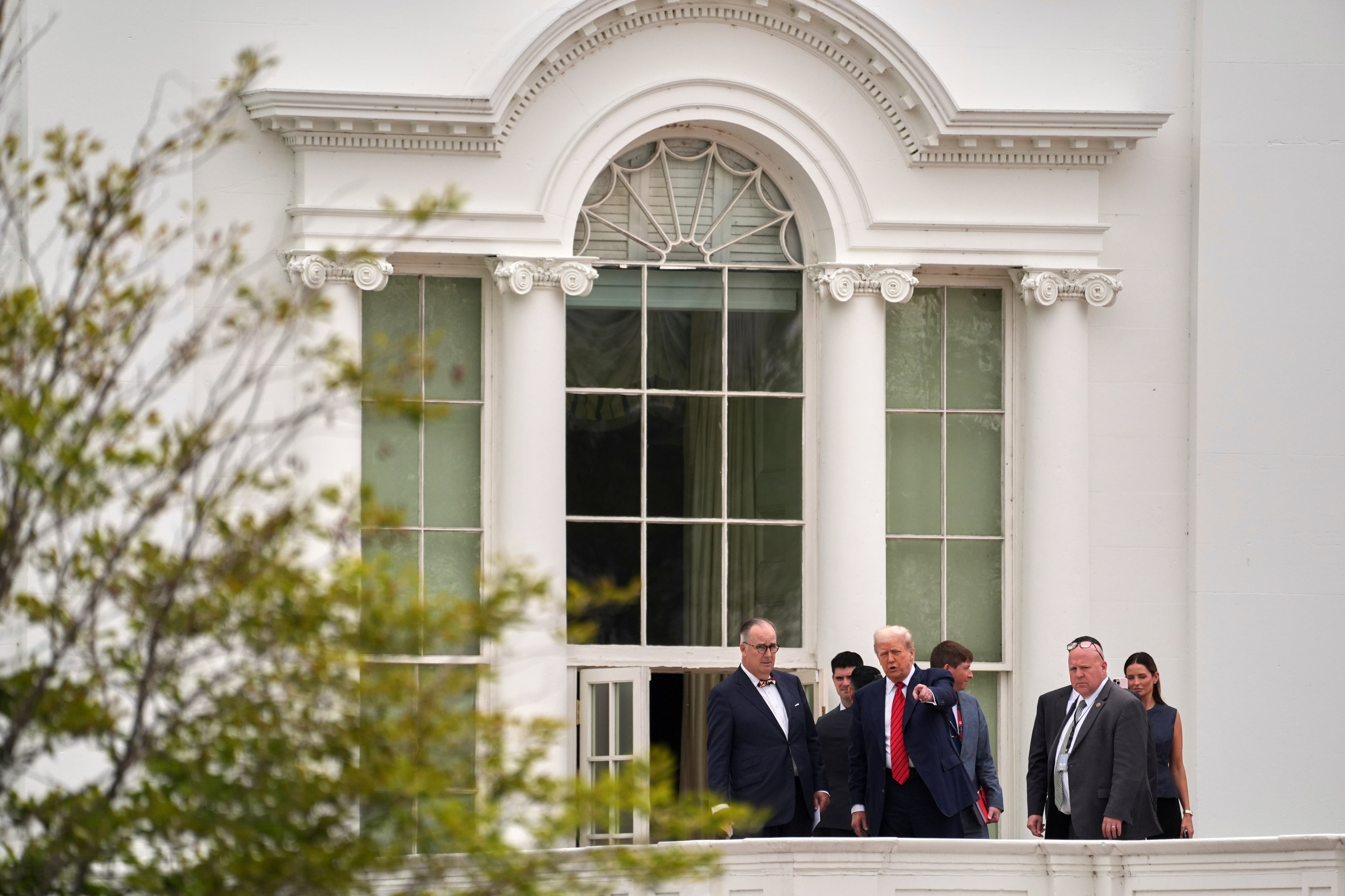 El presidente de EE UU, Donald Trump, este martes en la Casa Blanca