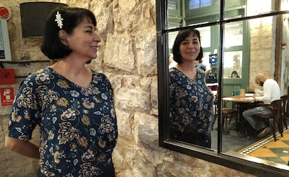Warda Sada, el jueves en una cafetería de Jerusalén.