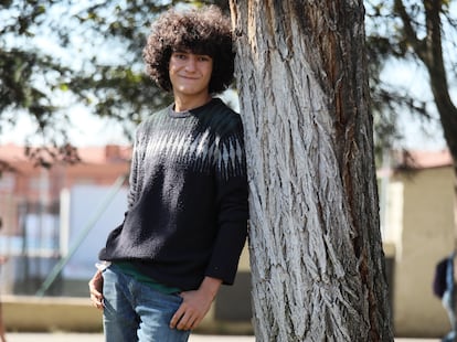 Mario G. Obrero, ganador del premio de ganador del Premio Loewe de Poesía a la Creación Joven 2020, este miércoles en Getafe.