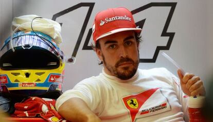 Fernando Alonso, en el Gran Premio de Singapur