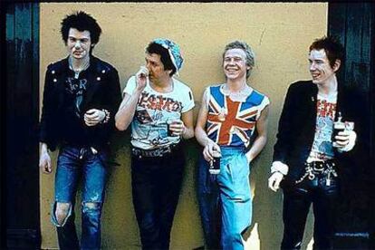 Imagen de promoción de los Sex Pistols.
