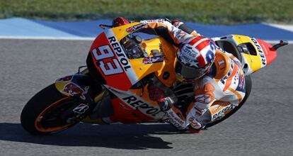 M&aacute;rquez en la sesi&oacute;n de libres de este viernes en Indianapolis.