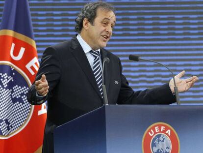 Platini, en el congreso de la UEFA