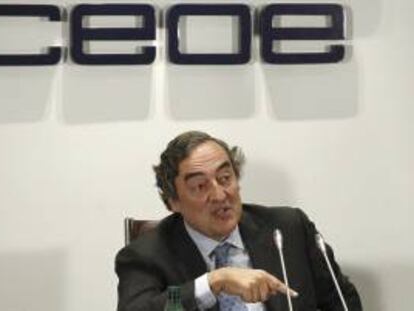 El presidente de la CEOE, Juan Rosell. EFE/Archivo