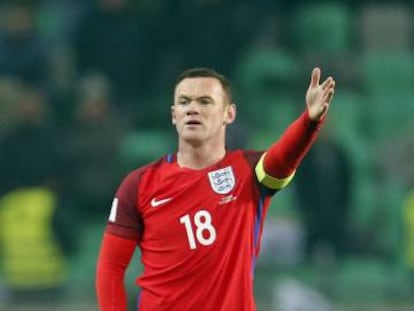 Rooney, con Inglaterra el pasado martes.