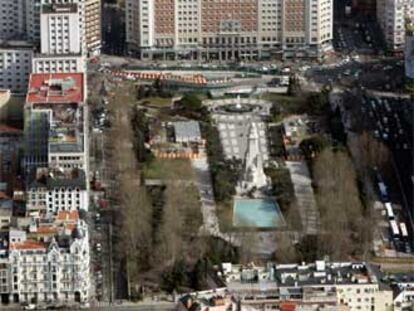 Vista aérea del Edificio España.