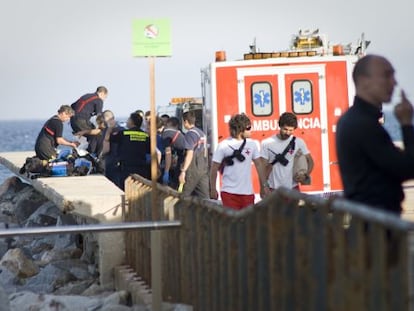 Operativo de rescate en la Mar Bella.