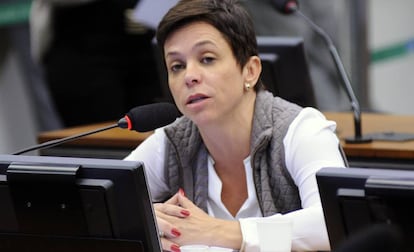 Cristiane Brasil no Congresso Nacional em maio de 2017.