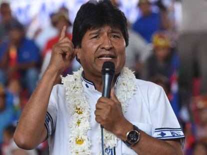 Evo Morales durante congresso