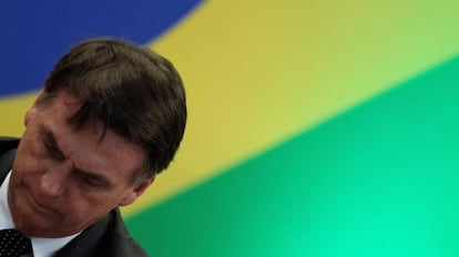 Bolsonaro em encontro de governadores eleitos em Brasília no dia 14 de novembro
