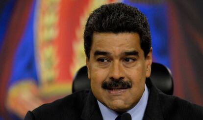 El presidente de Venezuela, Nicolás Maduro, el miércoles en Caracas.