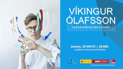 El pianista Víkingur Ólafsson ofrecerá un concierto en el Auditorio Nacional el 29 de mayo.