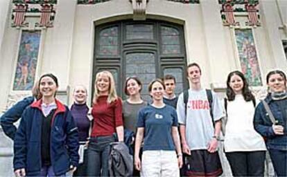 Algunos de los alumnos del instituto Misericordia 26 que han estudiado un curso en Francia.