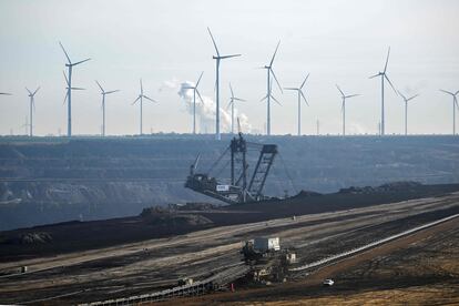 Vista de la mina de Garzweiler, cerca de Luetzerath, en el oeste de Alemania, el 12 de noviembre.