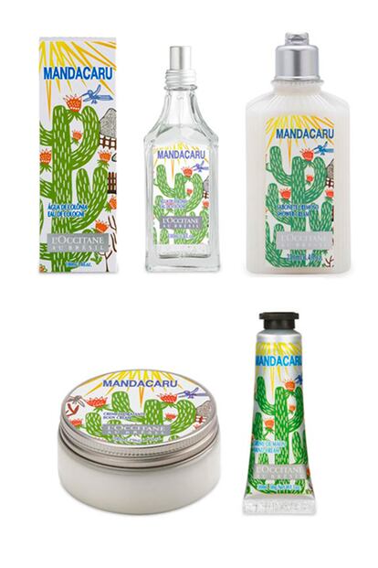 Edición de productos 'Mandacaru' de L'Occitane. Entre sus ingredientes contiene este tipo de cactus (c.p.v.)