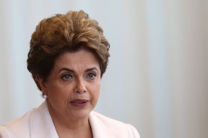 Dilma Rousseff en el Palacio de la Alvorada, en agosto de 2016.