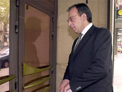 José María Ruiz de la Serna, a su llegada a la Audiencia Nacional.