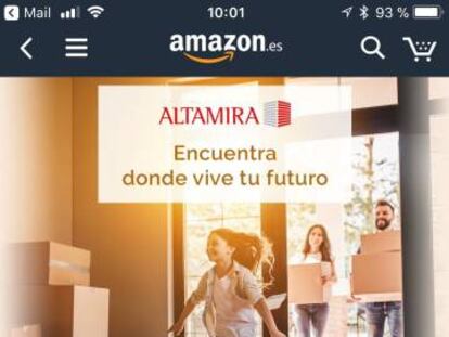 Altamira promociona sus viviendas en Amazon
