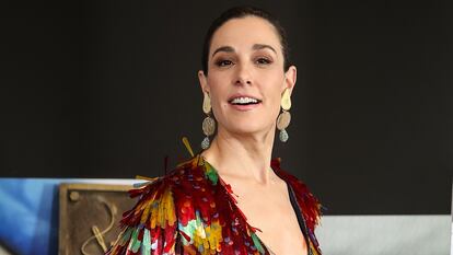 Raquel Sánchez Silva en la presentación de la tercera temporada de Maestros de la costura, en enero de 2020 en Madrid.