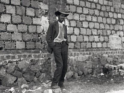 Fortino Sámano antes de su fusilamiento, 1917. Agencia Casasola (Archivo Casasola / Fototeca Nacional del INAH).