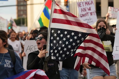 Marcha en el centro de San Antonio, Texas el 11 de junio.