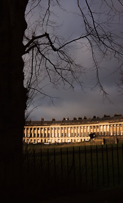 El Royal Crescent de Bath, que aparece en su novela 'Persuasión'.